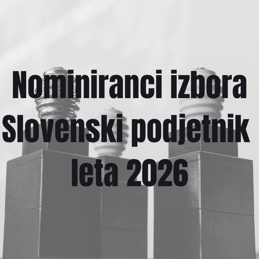 Predstavljamo tri nominirance za naziv Slovenski podjetnik leta 2026